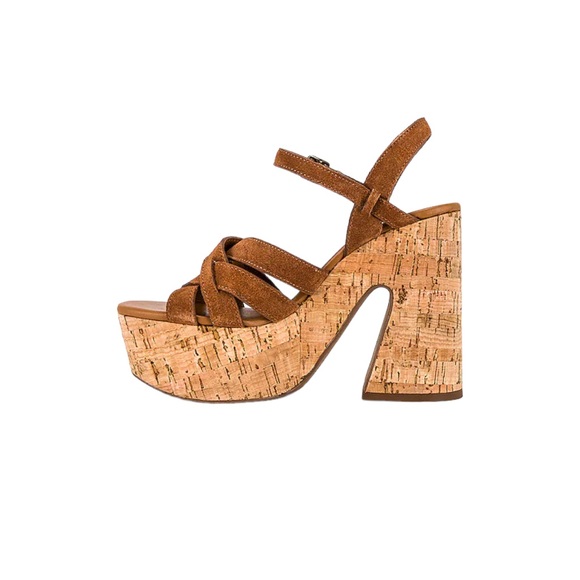 Free People Shoes - Free People Lisbon MJ Platform Brandy Suede 37 NWT